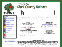 Tablet Screenshot of clarkcountyquilters.org